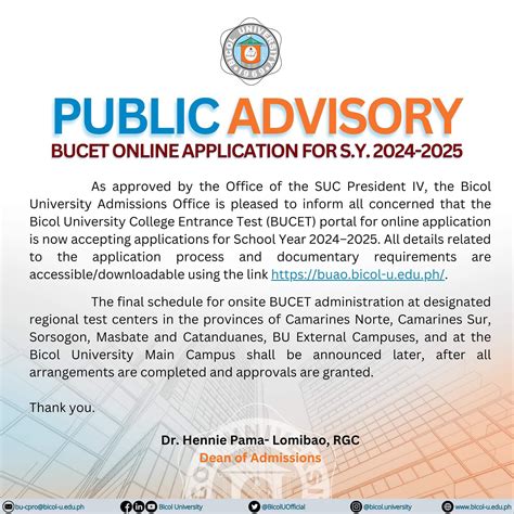 𝗣𝗨𝗕𝗟𝗜𝗖 𝗔𝗗𝗩𝗜𝗦𝗢𝗥𝗬 BU Admissions Office .